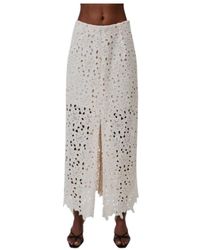 UNDRESS - Rokken ,Wit ,Katoen Demeter Skirt - Lyst