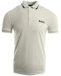 HUGO - Tops ,Wit ,Polyester Paul Pro Polo - Lyst