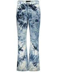 Alberta Ferretti - Tie-Dye Flared Jeans - Lyst