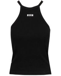 MSGM - Sleeveless Tops - Lyst