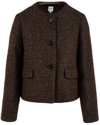 Aspesi - Jassen ,Bruin ,Bruine Jas Voor - Lyst