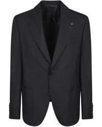 Lardini - Jassen ,Blauw ,Wol Blauwe Blazer Voor Mannen Aw 25 - Lyst