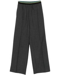 Plan C - Wide Trousers - Lyst
