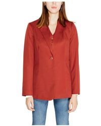 Vero Moda - Rode Singlebreasted Blazer - Lyst