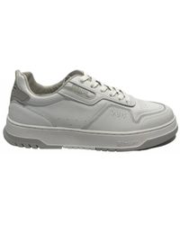 Blauer - Schoenen ,Wit ,Leren Sneaker Voor Mannen - Lyst