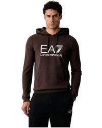 EA7 - Hooded Sweatshirt - Lyst