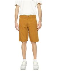 Caterpillar - Korte Broeken ,Bruin ,Bermuda Shorts - Lyst