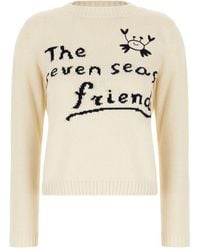Weekend by Maxmara - Baumwoll Rundhals Pullover - Lyst
