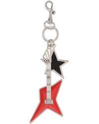Versace - Metalen Sleutelhanger Met Leren Details - Lyst