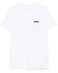 Obey - Tops ,Wit ,Katoen Dice Tee - Lyst