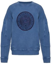Balmain - Felpe ricamato - Lyst