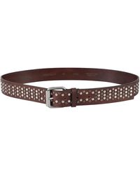 Dondup - Braune Ledergürtel - Lyst