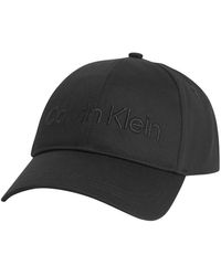 Calvin Klein - Schwarze logo cap für frauen - Lyst