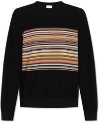 Paul Smith - Wollpullover mit rundhalsausschnitt - Lyst