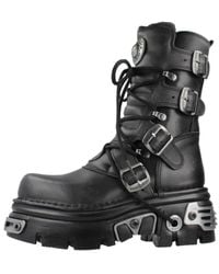 New Rock - Lace-Up Boots - Lyst