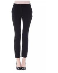 Byblos - Broeken ,Zwart ,Polyester Klassieke Zwarte Skinny Broek - Lyst