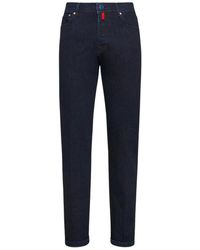 Kiton - Jeans ,Blauw ,Katoen Broeken Cotton - Lyst