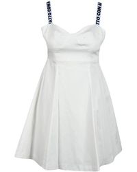 Giulia N Couture - Baumwoll elastan kleid für frauen - Lyst