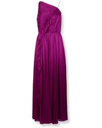 Ulla Johnson - Kleedjes ,Paars ,Satijn Aisha Gown - Lyst