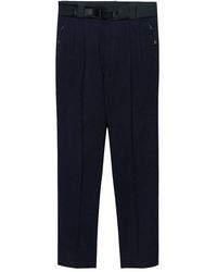 Prada - Broeken ,Blauw ,Wol Wollen Broek Met Technische Details - Lyst