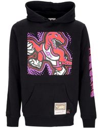 Mitchell & Ness - Hoodies & Sweatvesten ,Zwart ,Katoen Toronto Raptors Nba Hoodie Zwart - Lyst