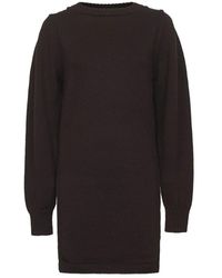 Lemaire - Truien & Vesten ,Paars ,Wol Trui Met Slitten - Lyst