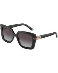 Tiffany & Co. - Schwarze/dunkelgraue sonnenbrille tf 4199,schwarz/grau getönte sonnenbrille,gelbe havana/braune sonnenbrille - Lyst
