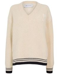 Ami Paris - De Coeur Logo V-Neck Trui - Lyst