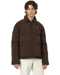 Dickies - Jassen ,Bruin ,Leer Eisenhower Puffer Jacket - Lyst