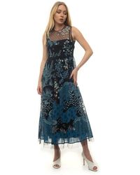 RED Valentino Midi Jurk - Blauw