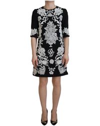 Dolce & Gabbana - Jurk Met Geborduurde Bloemen - Lyst