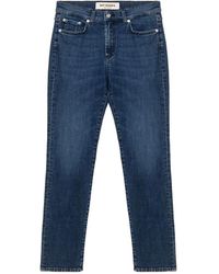 Roy Rogers - Jeans ,Blauw ,Denim Donkere Wassing Slim Fit Denim Jeans - Lyst