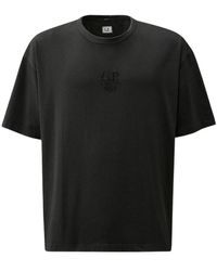 C.P. Company - Boxy logo t-shirt - Lyst