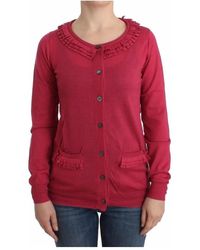 John Galliano - Truien & Vesten ,Roze ,Wol Roze Wollen Cardigan - Lyst