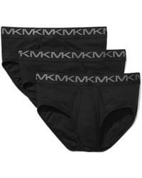 Michael Kors - Ondergoed ,Zwart ,Katoen 3-Pack Katoen Stretch Ondergoed Set Zwart Mannen - Lyst