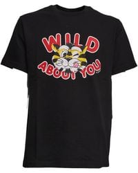 KENZO - Tops ,Zwart ,Katoen Wild Tiger T-Shirt - Lyst