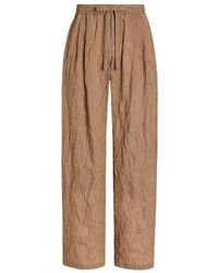 Dolce & Gabbana - Pantalon Vanity En Tissu Rayé Et Froissé - Lyst