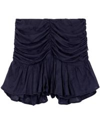 IRO - Rokken ,Blauw ,Leer Hasley Mini Rok - Lyst