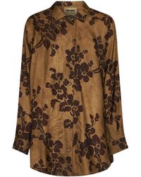 Uma Wang - Bedrucktes Button-Down-Hemd - Lyst