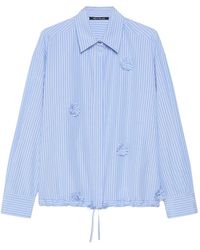 Pennyblack - Overhemden ,Blauw ,Katoen Leren Jassen - Lyst