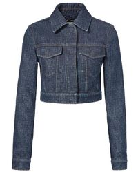 Fendi - Jassen ,Blauw ,Denim Denim Jacket - Lyst