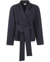 KHAITE - Jassen ,Zwart ,Stijlvolle Edith Jas Voor Vrouwen - Lyst