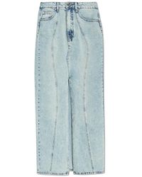 Gestuz - Rokken ,Blauw ,Denim Gzasher Denim Rok - Lyst