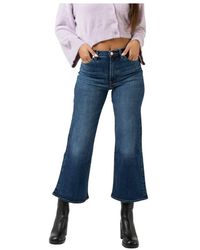 Donna Abbigliamento da Jeans da Jeans capri e cropped Ankle boot slim illusion di 7 For All Mankind in Blu 