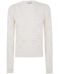 Twinset - Truien & Vesten ,Wit ,Stijlvolle Sweater Set - Lyst