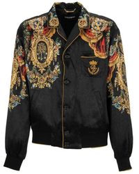 Dolce & Gabbana - Black Silk Jacket - Lyst