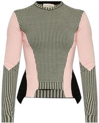 McQueen - Geruite Trui - Lyst