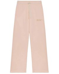 Autry - Broeken ,Roze ,Katoen Katoenen Fleece Trainingsbroeken Met Koord - Lyst