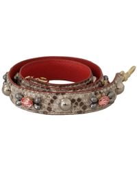 Dolce & Gabbana - Opulent Python Leather Bag Strap - Lyst