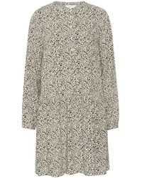 Part Two - Zwart Mini Print Jurk - Lyst